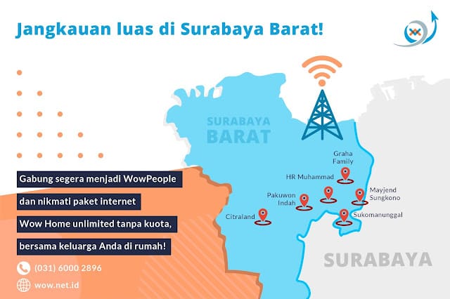 Jangkauan Luas di Surabaya Barat!